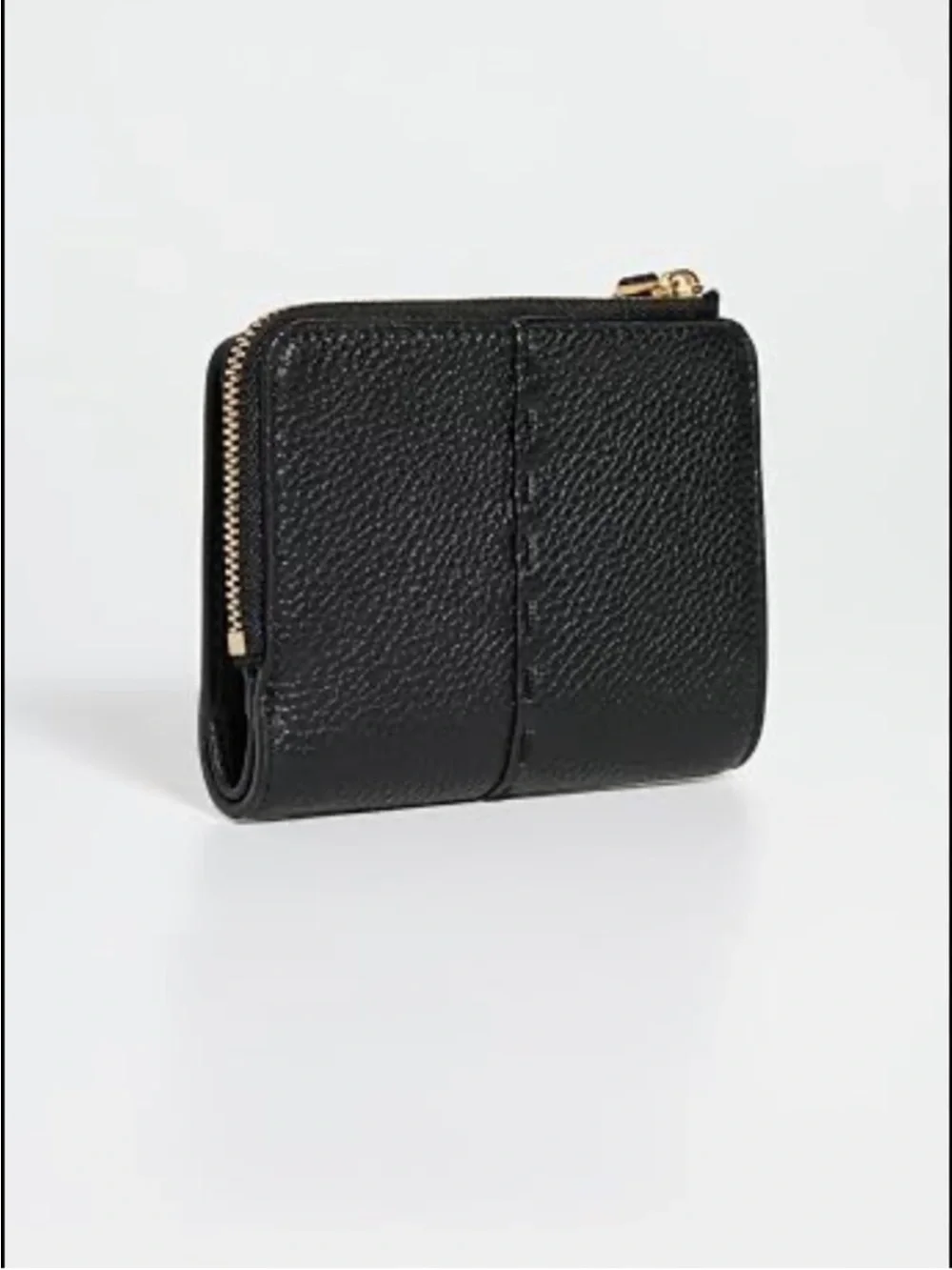 TORY BURCH McGraw Bi-Fold Wallet Black Leather NWT Bifold